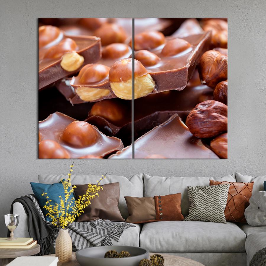 Настенний декор Нежный молочный шоколад с орехами 165x122 см (A466-2)