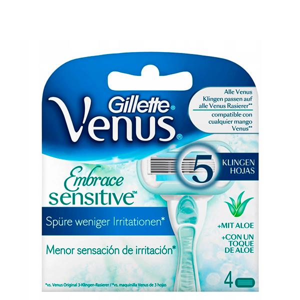 Сменные кассеты для бритья Gillette Venus Embrace Sensitive 4 шт.