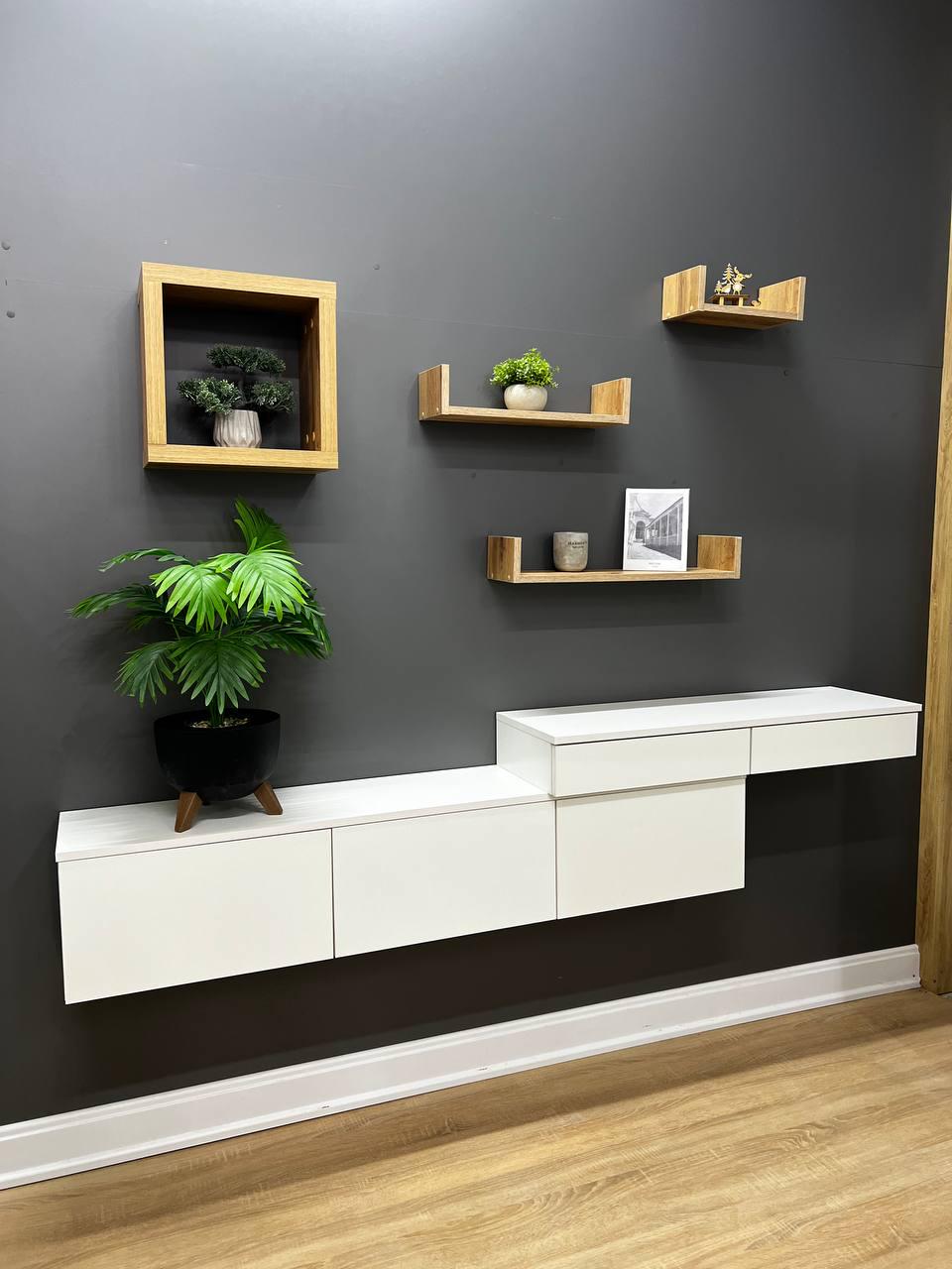 Стіл туалетний підвісний Стелла 1 704х310х130 мм Білий - фото 5 Стіл туалетний підвісний Стелла 1 704х310х130 мм Білий - фото 5