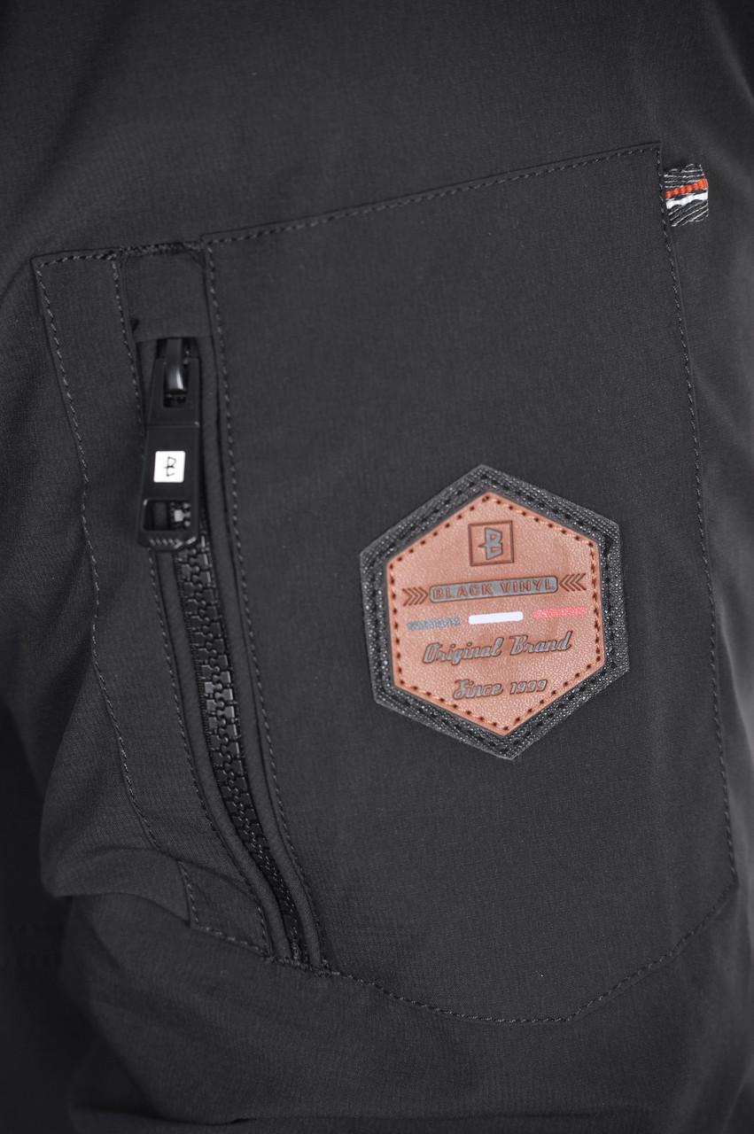 Куртка зимова чоловіча Black Vinyl 24-C24-2569L р. 48 Чорний (24-C24-2569L_43_48) - фото 6 Куртка зимова чоловіча Black Vinyl 24-C24-2569L р. 48 Чорний (24-C24-2569L_43_48) - фото 6