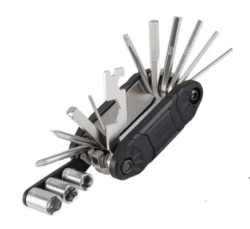 Мультитул для велосипеда 16в1 9х4,5 см (VL97752) Мультитул для велосипеда 16в1 9х4,5 см (VL97752)