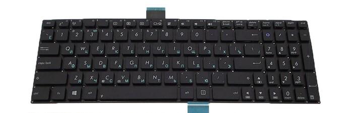 Клавиатура для ноутбука Asus R554 R554LJ матовая (0KNB0-612ARU00)