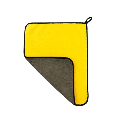Ганчірка для полірування автомобіля з мікрофібри 30x40 см 600 г/м2 Yellow/Grey (511653) Ганчірка для полірування автомобіля з мікрофібри 30x40 см 600 г/м2 Yellow/Grey (511653)