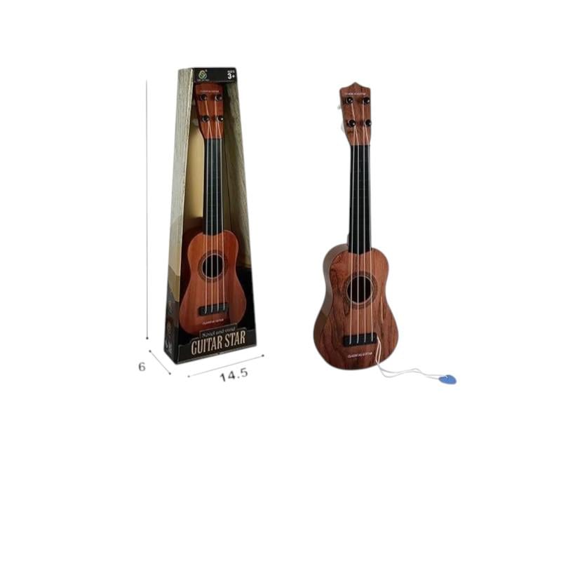 Детская гитара 8081A-1 4 струны с медиатором и в коробке - фото 2 Детская гитара 8081A-1 4 струны с медиатором и в коробке - фото 2