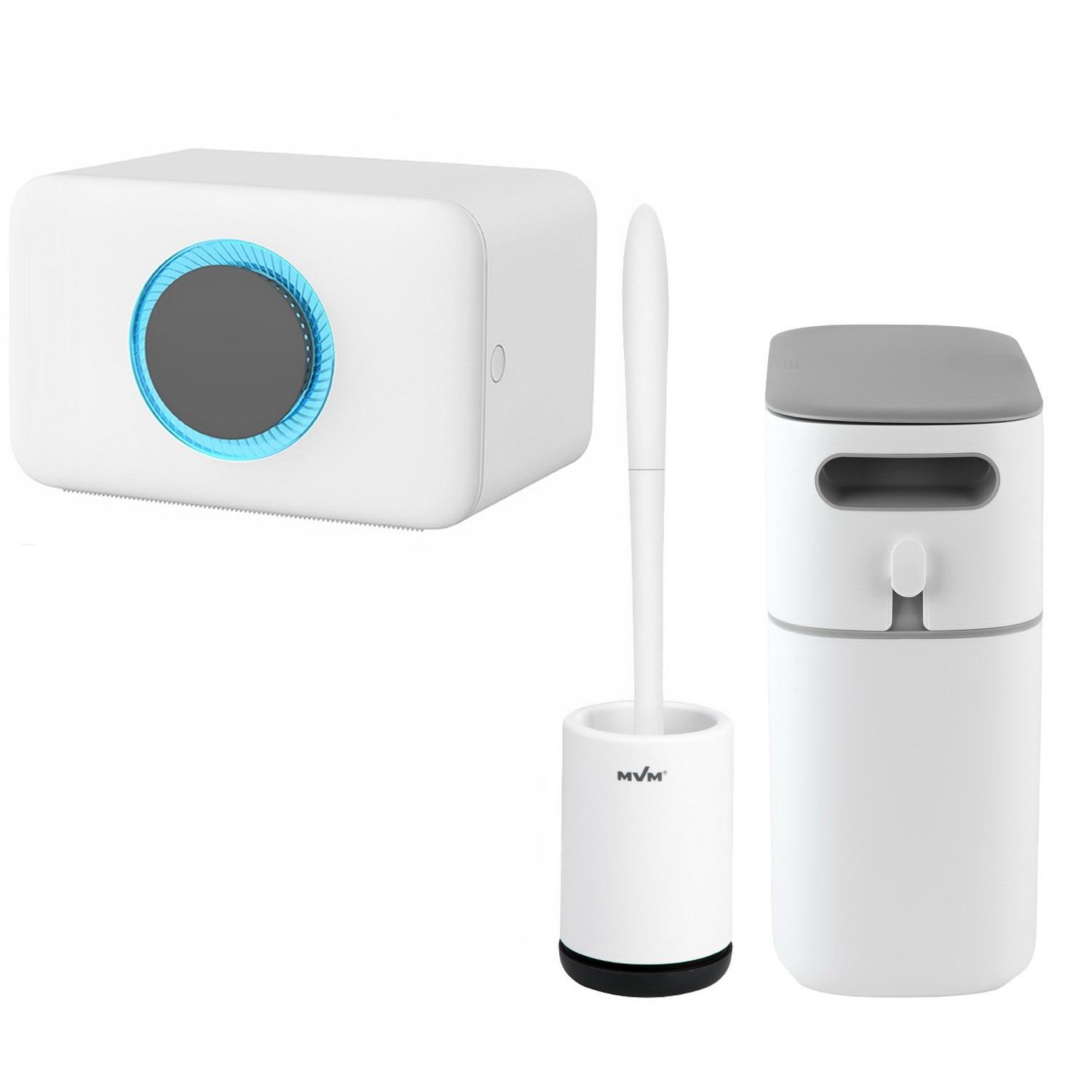 Набір аксесуарів для ванної MVM №26 MVM-MH-26 white/black Чорний (228048)