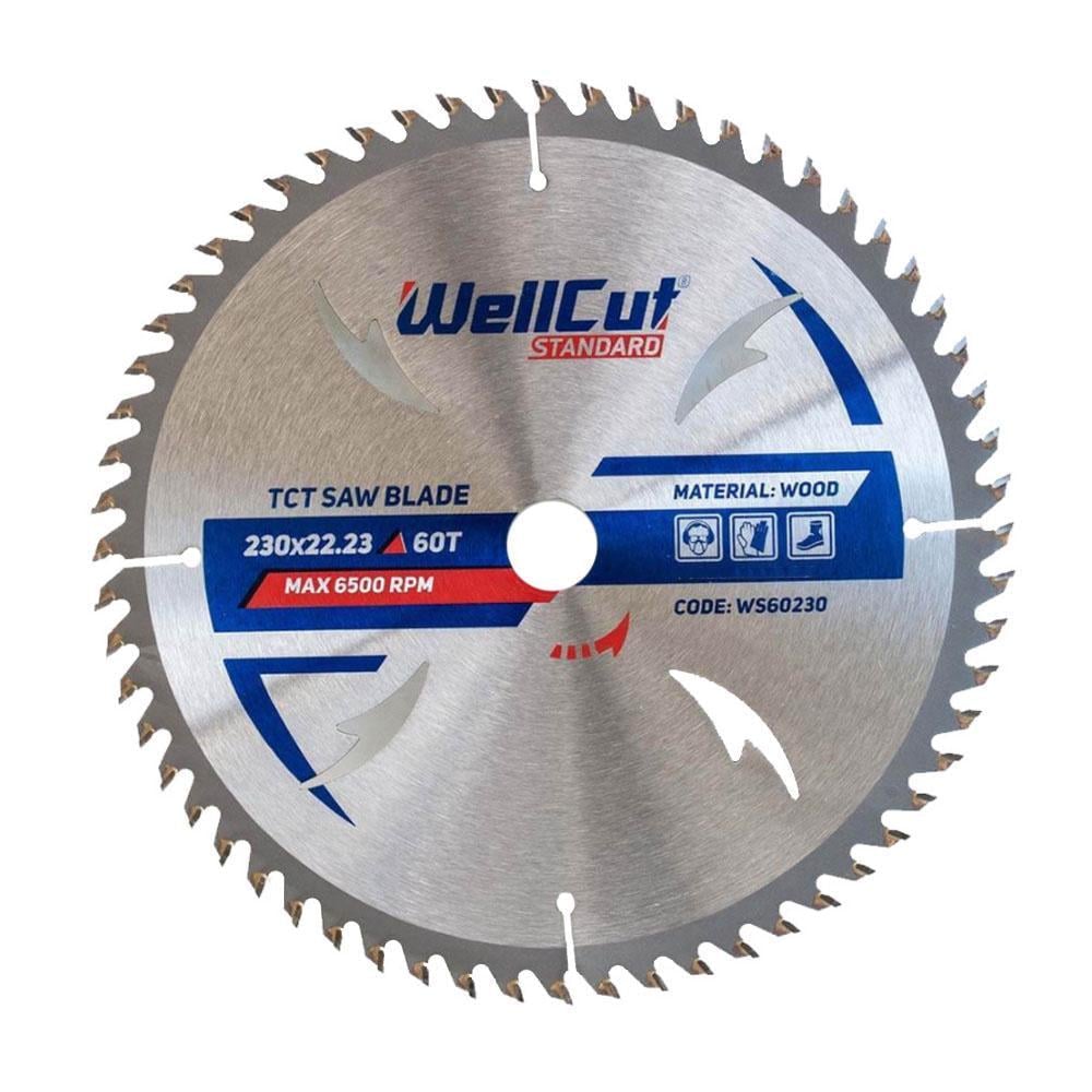 Диск пильный WellCut Standard 230x22,23 мм 60 зубьев (23467)