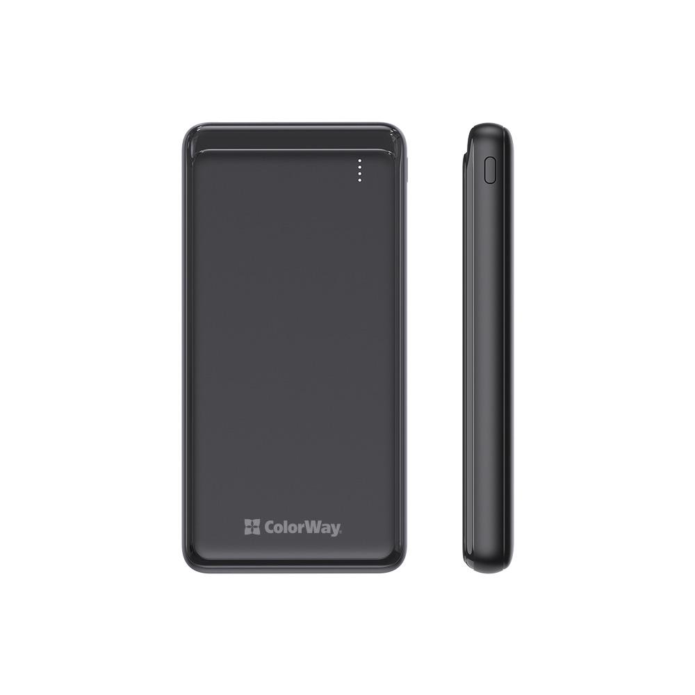 Повербанк ColorWay Slim 18W 10000 mAh Black (CW-PB100LPG3BK-PD) - фото 3