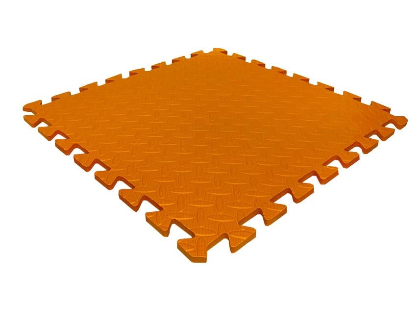 Пол мягкий-пазл EVA 500х500х10 мм Оранжевый (1994526669) - фото 1