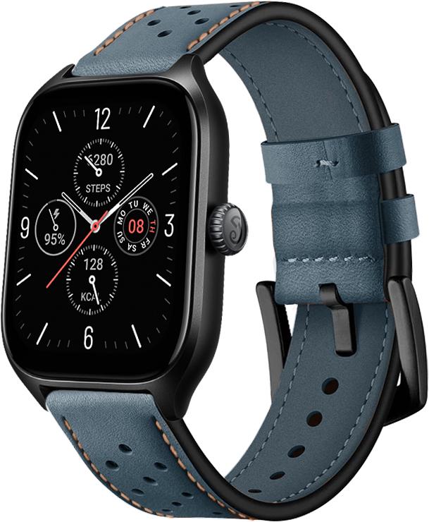 Ремешок кожаный Classico для Amazfit GTS 4/Mini Khaki (29513-17)