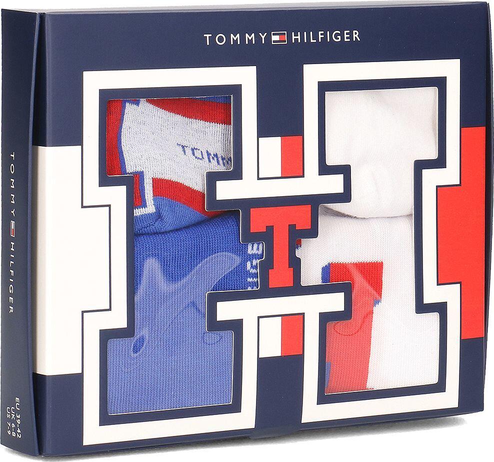 Носки Tommy Hilfiger Unisex Sneaker Giftbox 4 пари р. 43-46 Blue/White (392004001-470)