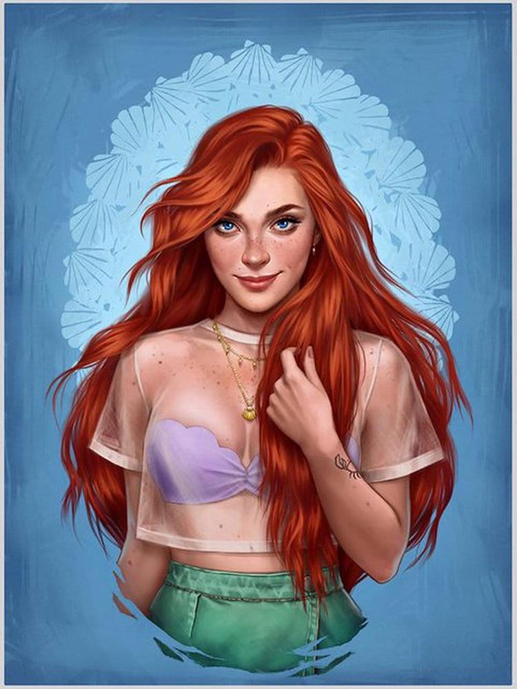 Алмазная Мозаика Emerald Craft Современная русалочка 30x40 см (24114)