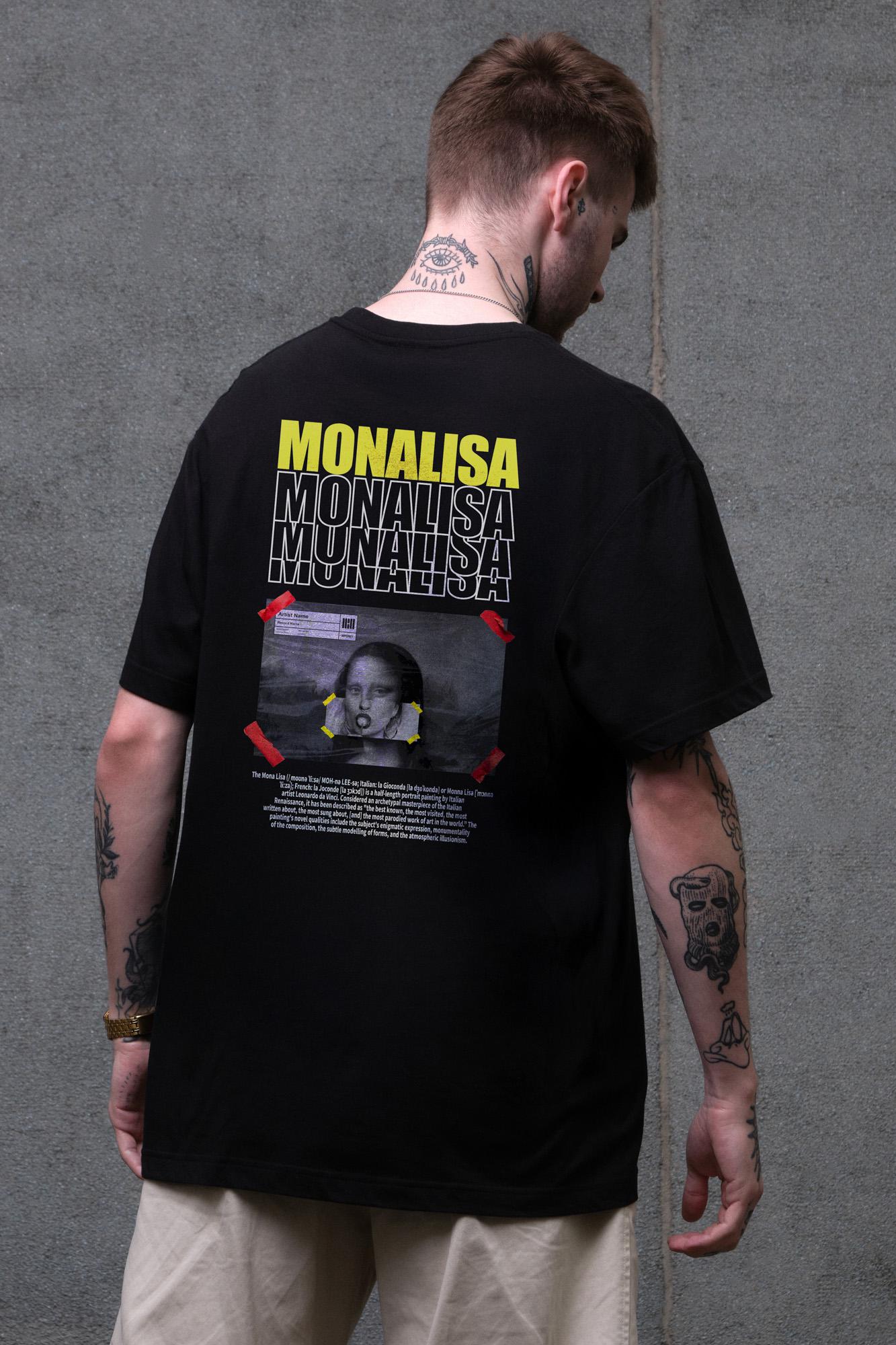 Футболка мужская Without с принтом Monalisa оверсайз S/M Black (S8049486) Футболка мужская Without с принтом Monalisa оверсайз S/M Black (S8049486)