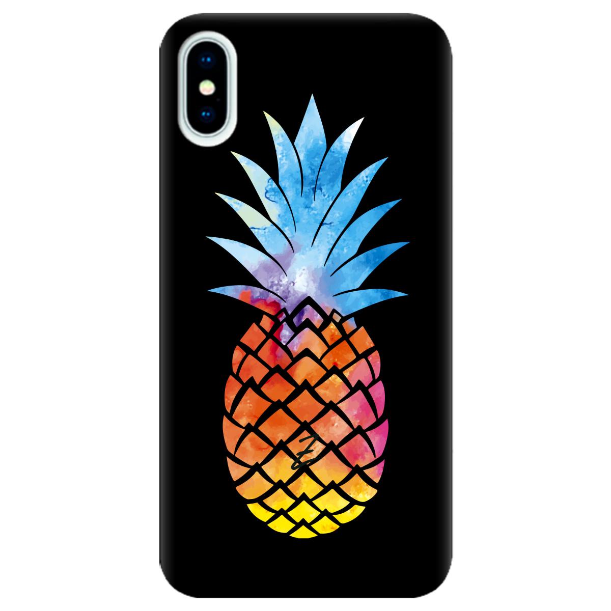 Силиконовый чехол Zorrov для Apple iPhone X - Ananas (10290050153033534)