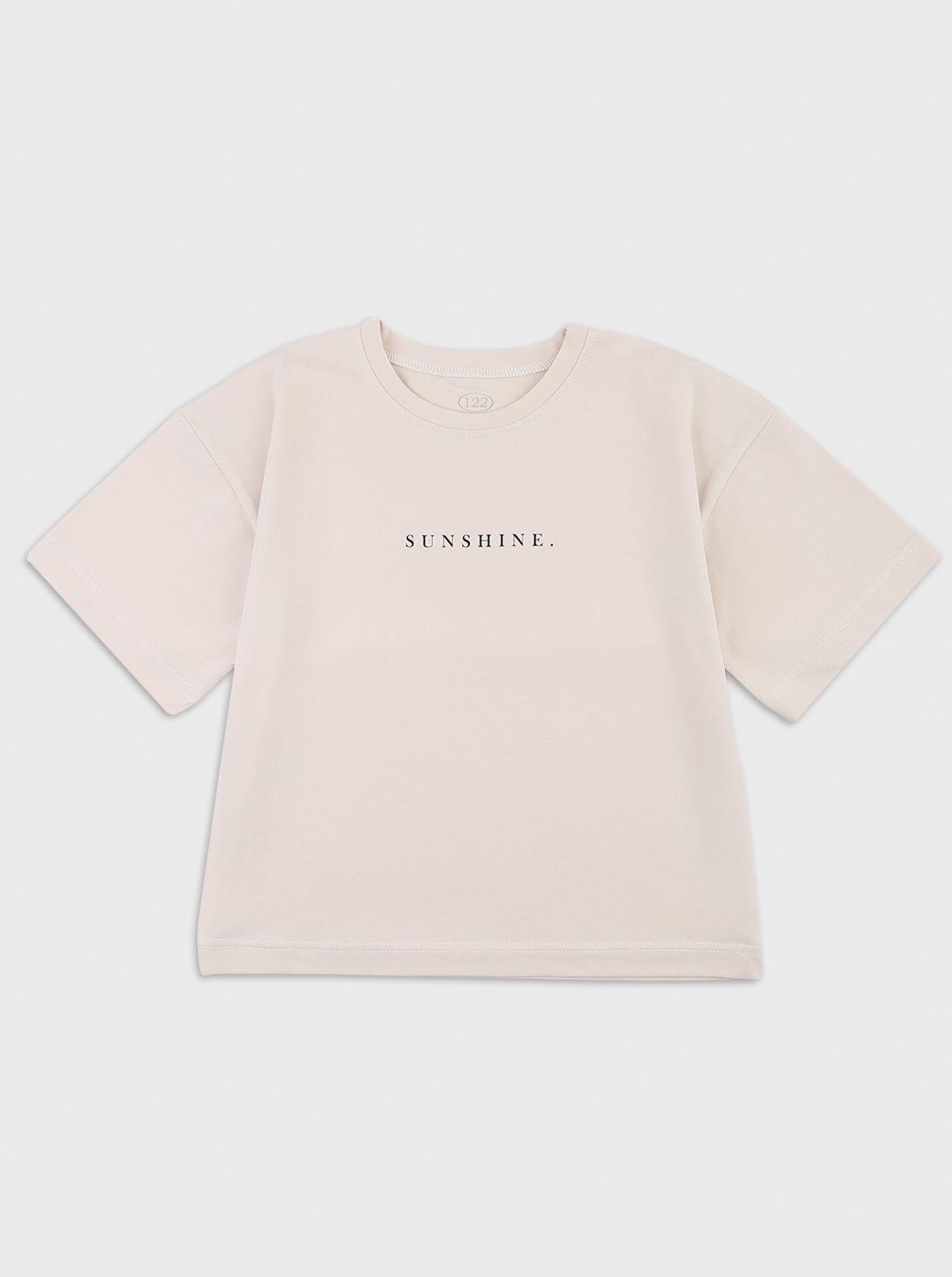 Футболка детская Flamingo Sunshine 1005-417 128 см Бежевый