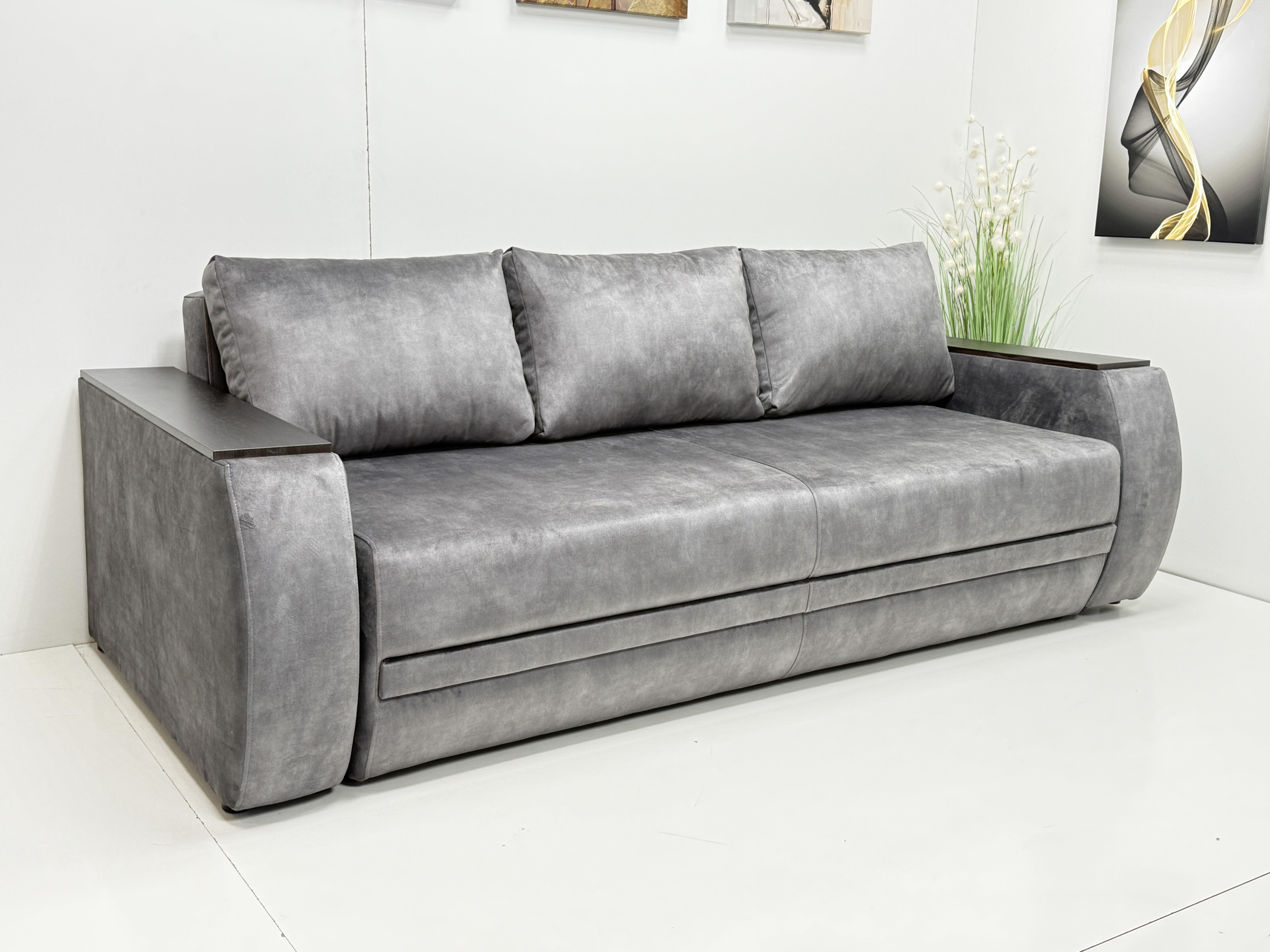 Диван еврокнижка Токио 240х110 см Графит