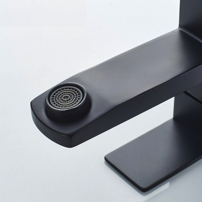 Смеситель высокий для умывальника Wezer PRO11-02 Черный (1044119) - фото 3 Смеситель высокий для умывальника Wezer PRO11-02 Черный (1044119) - фото 3