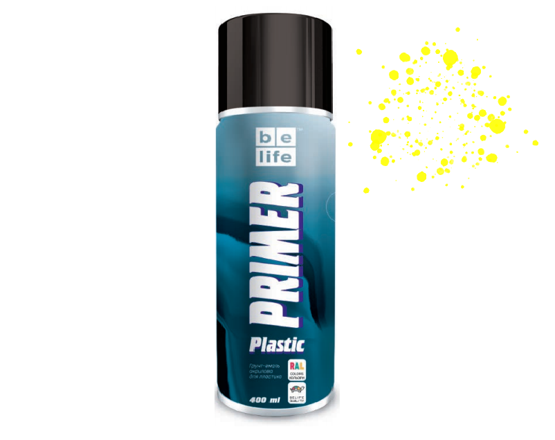 Грунт Belife Primer Plastic RAL 1021 Жовтий