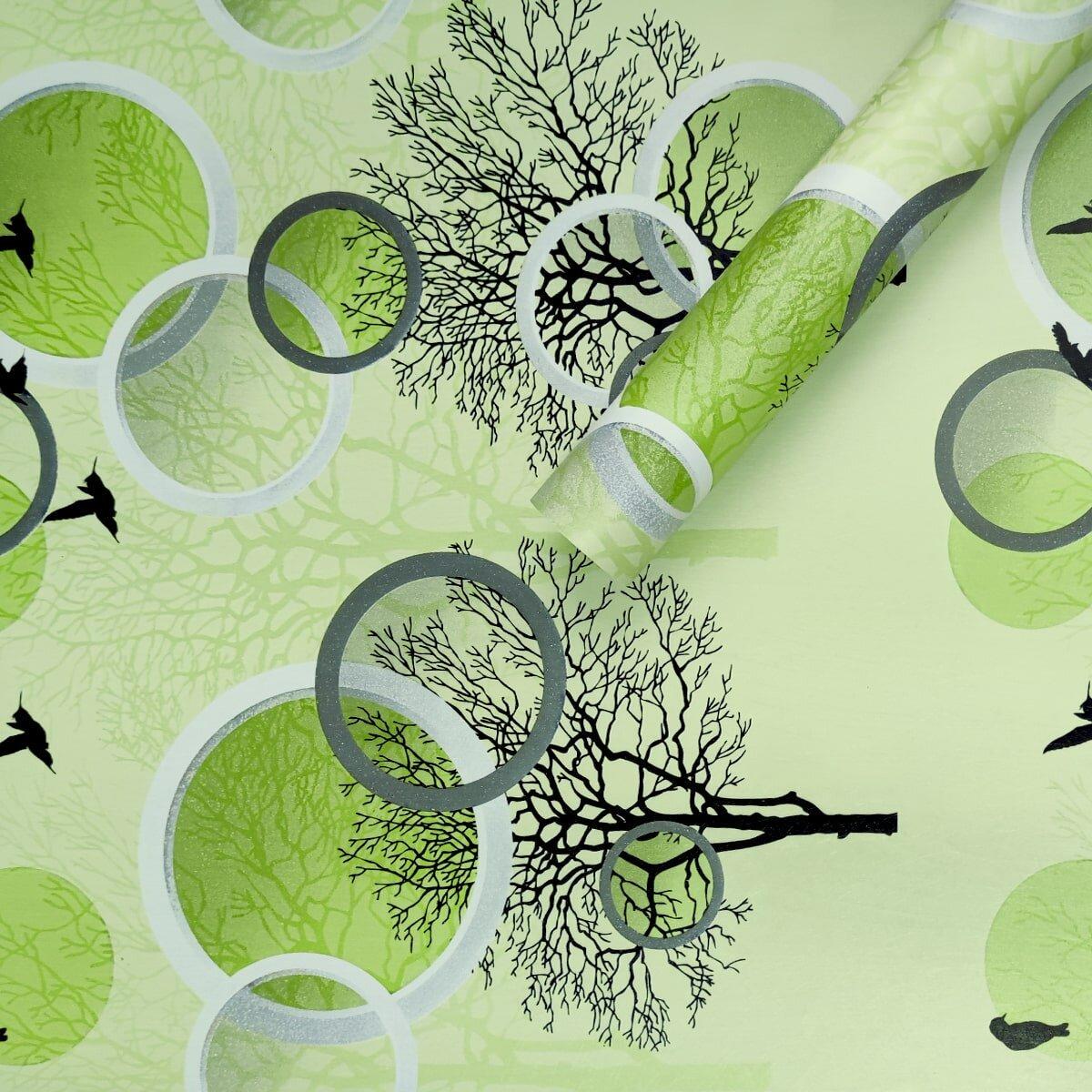 Самоклеющаяся пленка Дерево 0,45х10 м Зеленый (SW-00001259)