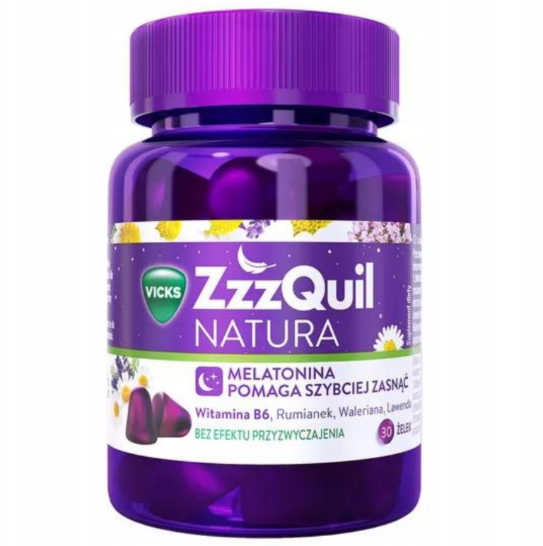 Мелатонин Vicks ZzzQuil Natura со вкусом лесных фруктов 30 желе (1322) Мелатонин Vicks ZzzQuil Natura со вкусом лесных фруктов 30 желе (1322)