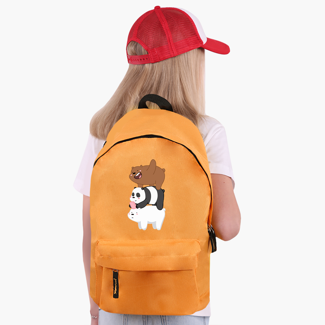 Рюкзак дитячий We Bare Bears Помаранчевий (9263-2643-OG) - фото 2 Рюкзак дитячий We Bare Bears Помаранчевий (9263-2643-OG) - фото 2