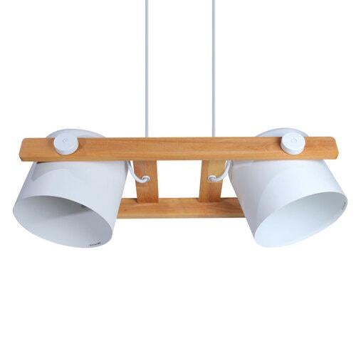 Подвесной светильник ETRON UrbanWood E27 2x40 Вт Натуральный/Белый (1-EDR-7411) - фото 3