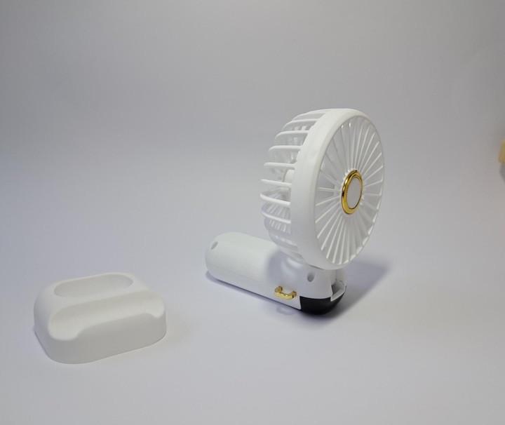 Вентилятор ручний на акумуляторі з ручкою міні вітродуйка 500 mAh 2 Вт/70 мм Білий (JX-995) - фото 4 Вентилятор ручний на акумуляторі з ручкою міні вітродуйка 500 mAh 2 Вт/70 мм Білий (JX-995) - фото 4