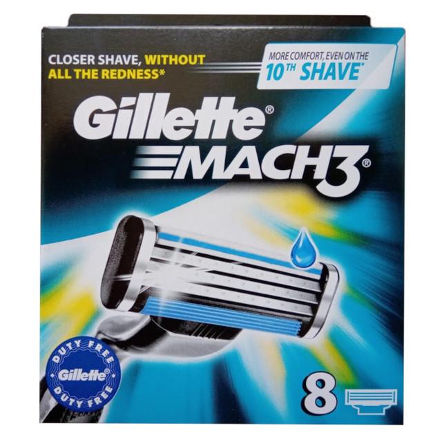 Картриджи для бритья Gillette Mach3 8 шт. - фото 1