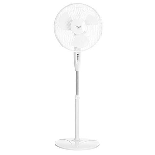 Вентилятор підлоговий Adler AD 7323 White (501873)