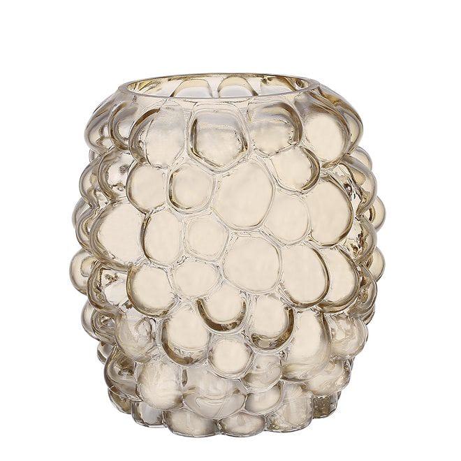 Ваза стеклянная Flora Bauble 15 см Коричневый (32960)