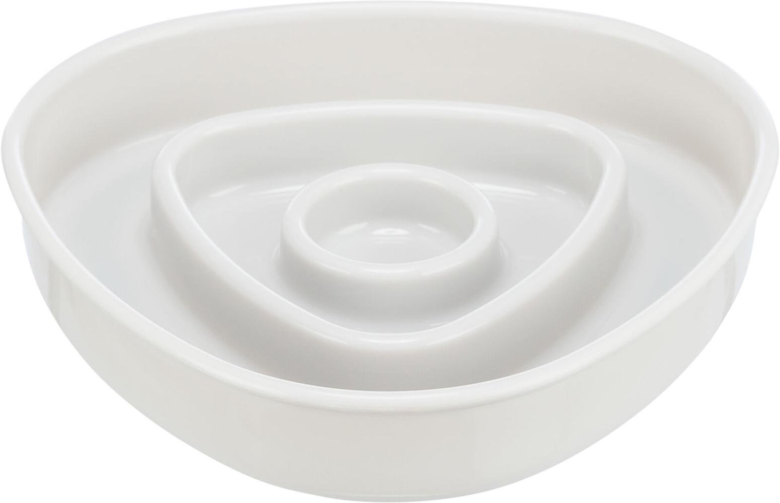 Миска для кошек Trixie Медленное кормление пластик/термопластичная резина 0,35 л 15х15 см Серый (4047974251911)