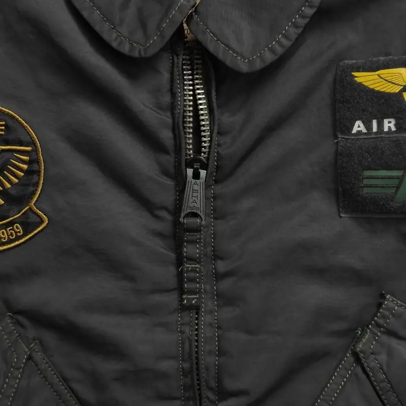 Бомбер Alpha Industries CWU Pilot X Jacket L Sage/Black (MJC38014C1BL) - фото 2