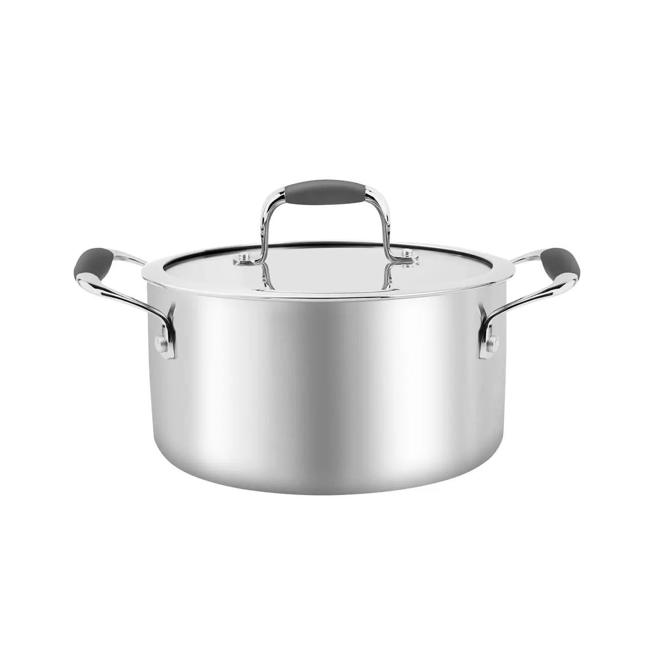 Кастрюля BRAVIRA Tri-Ply 5,1л нержавеющая сталь (BR8103-22)