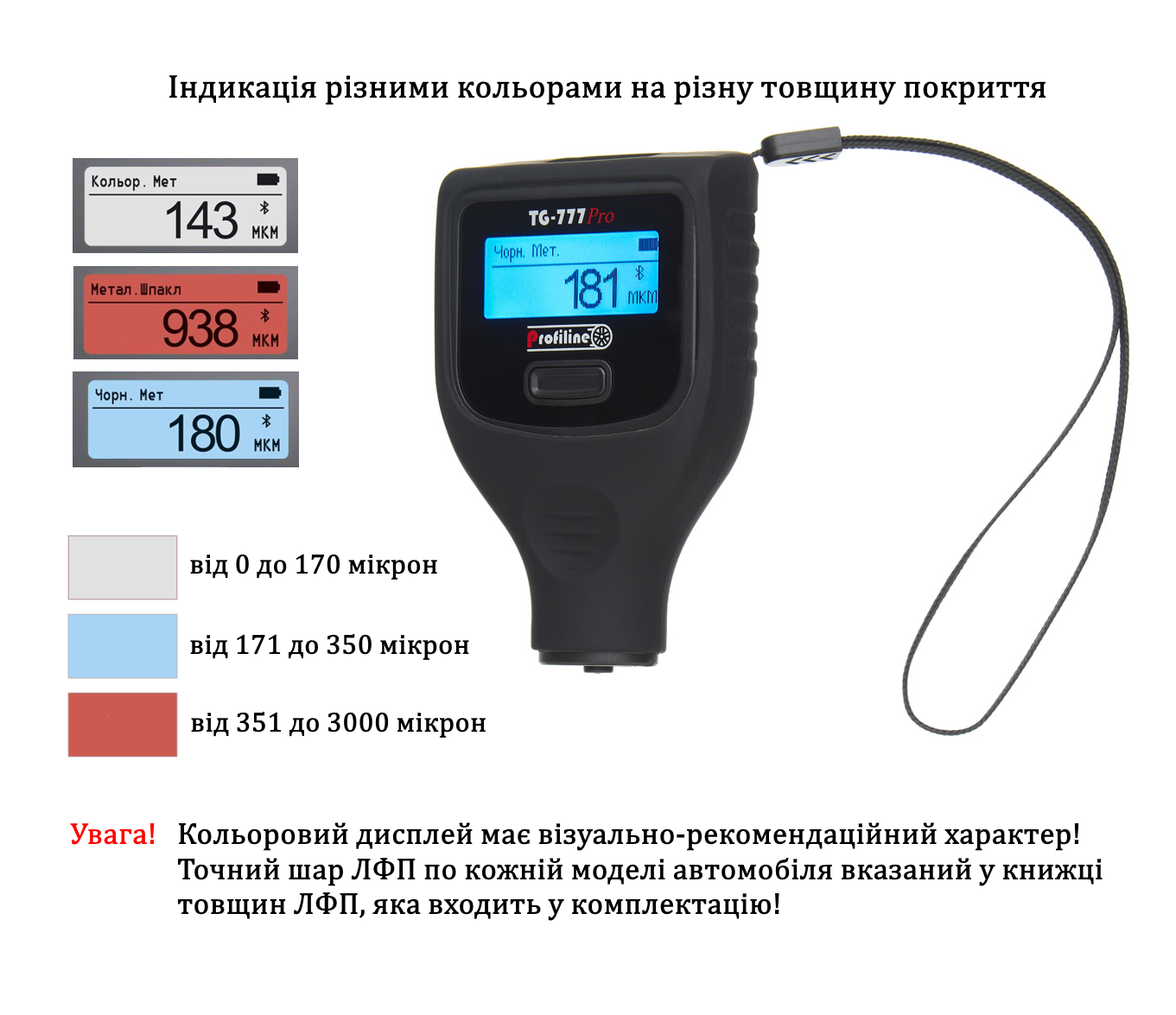 Толщиномер Profiline TG-777 Pro (10575) - фото 4