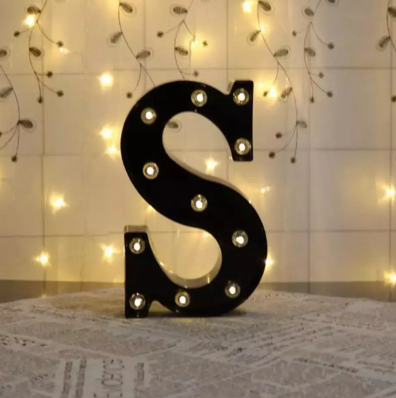 Літера з підсвіткою S об'ємна маленька 22x13 см Чорний (Ч1259) - фото 2 Літера з підсвіткою S об'ємна маленька 22x13 см Чорний (Ч1259) - фото 2