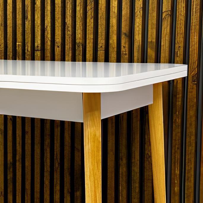 Обеденный стол Lion Майами-3 деревянный раскладной 90х60/90х120 см Нимфея Альба (Lion-041272) - фото 7 Обеденный стол Lion Майами-3 деревянный раскладной 90х60/90х120 см Нимфея Альба (Lion-041272) - фото 7