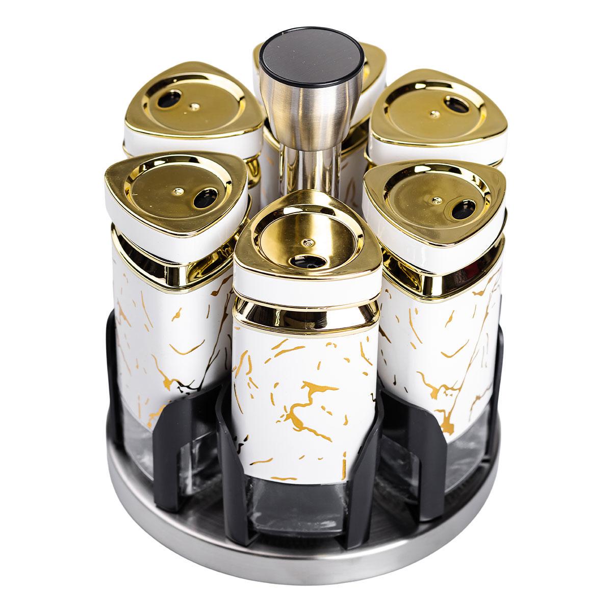 Набір баночок для спецій карусель 6 шт. 120 мл (HP-1332) - фото 3