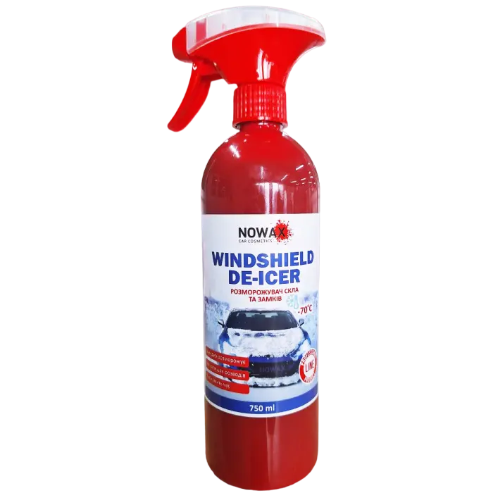 Розморожувач скла та замків Nowax Windshield De-Icer 750 мл (182738)