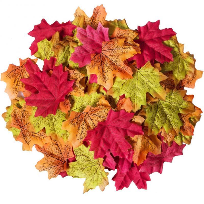 Набор осенних листов для рукоделия 8х8 см 200 шт. (VA-Autumn leaves 200 pcs) - фото 4