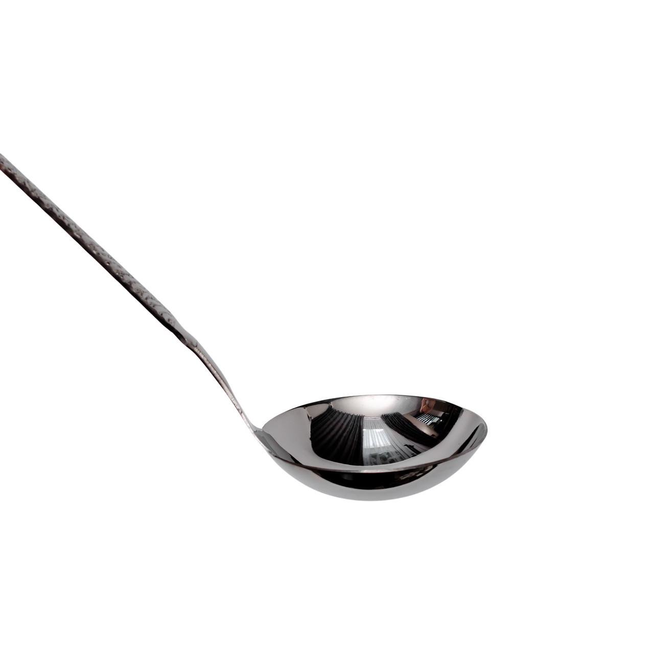 Половник сервировочный из нержавейки с ручкой для супа/бульона 24 см (HP-8-49) - фото 2