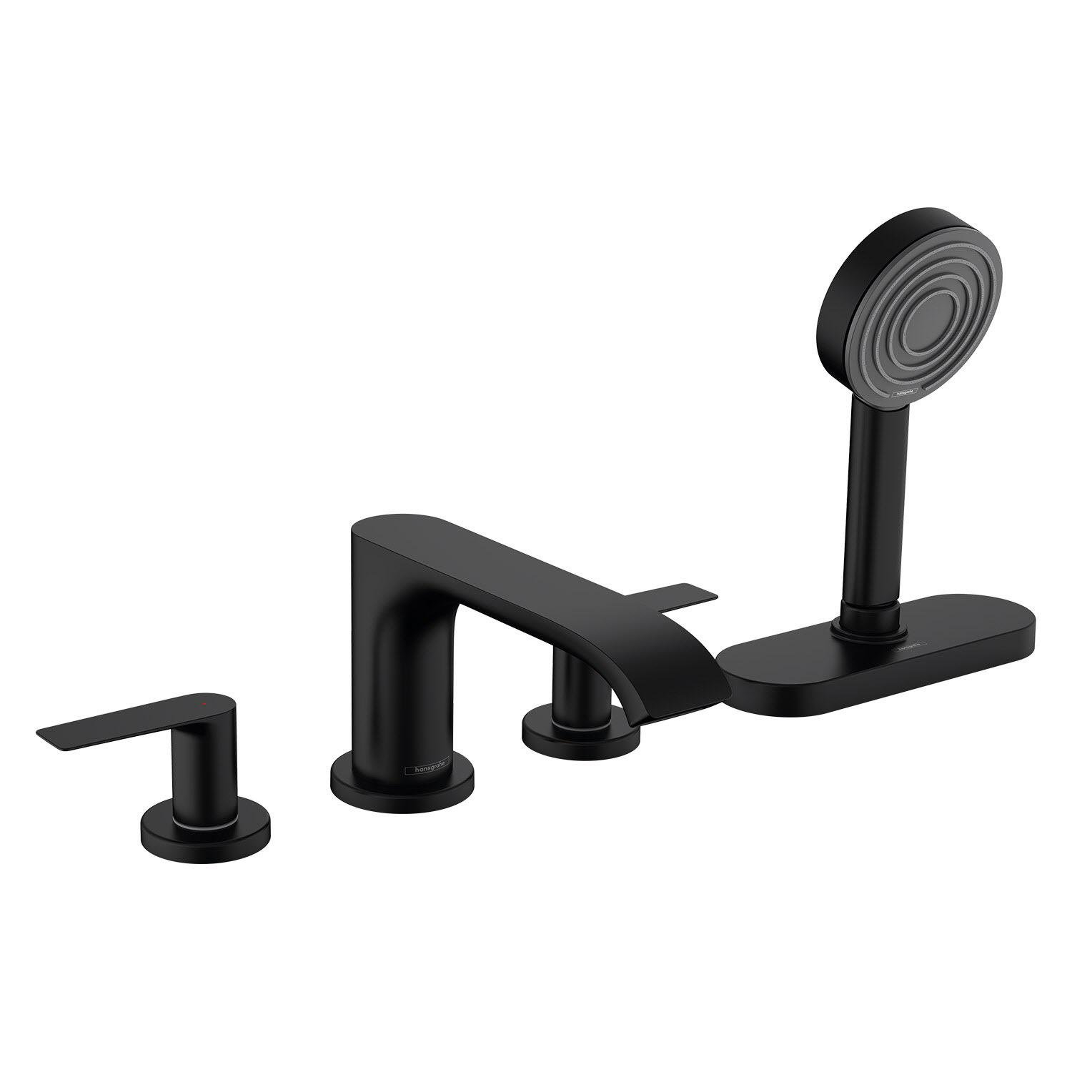 Смеситель на борт ванны Hansgrohe Vivenis 75444670 на четыре отверстия Черный (153121)