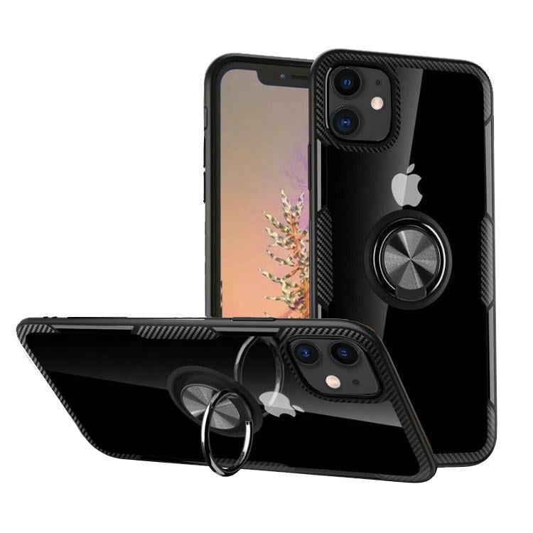 Чохол Primolux Ring Magnetic Stand для Apple iPhone 11 Black (1098646588) - фото 3