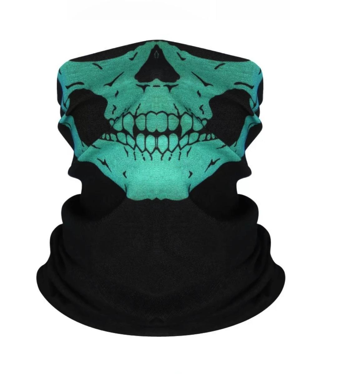 Бафф маска Wuke Череп унисекс one size Зеленый