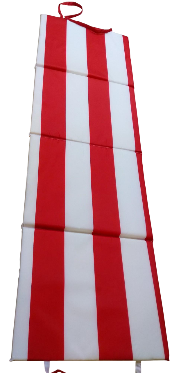 Пляжный коврик Lider Полоска антипесок 160х50х2 см Красно-белый (26891927)