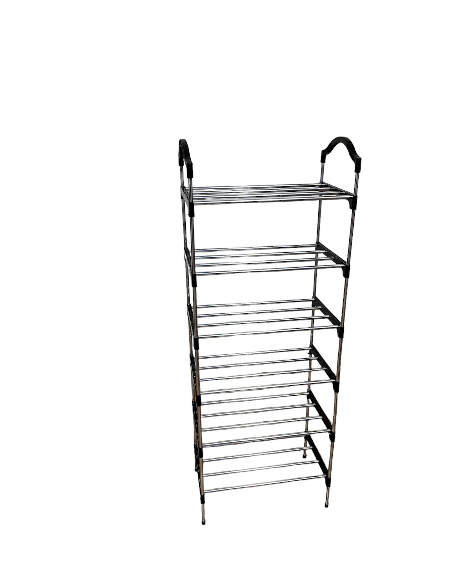 Полиця для взуття New Shoe Rack ТК-1 6 секцій Сірий (15455858) - фото 3