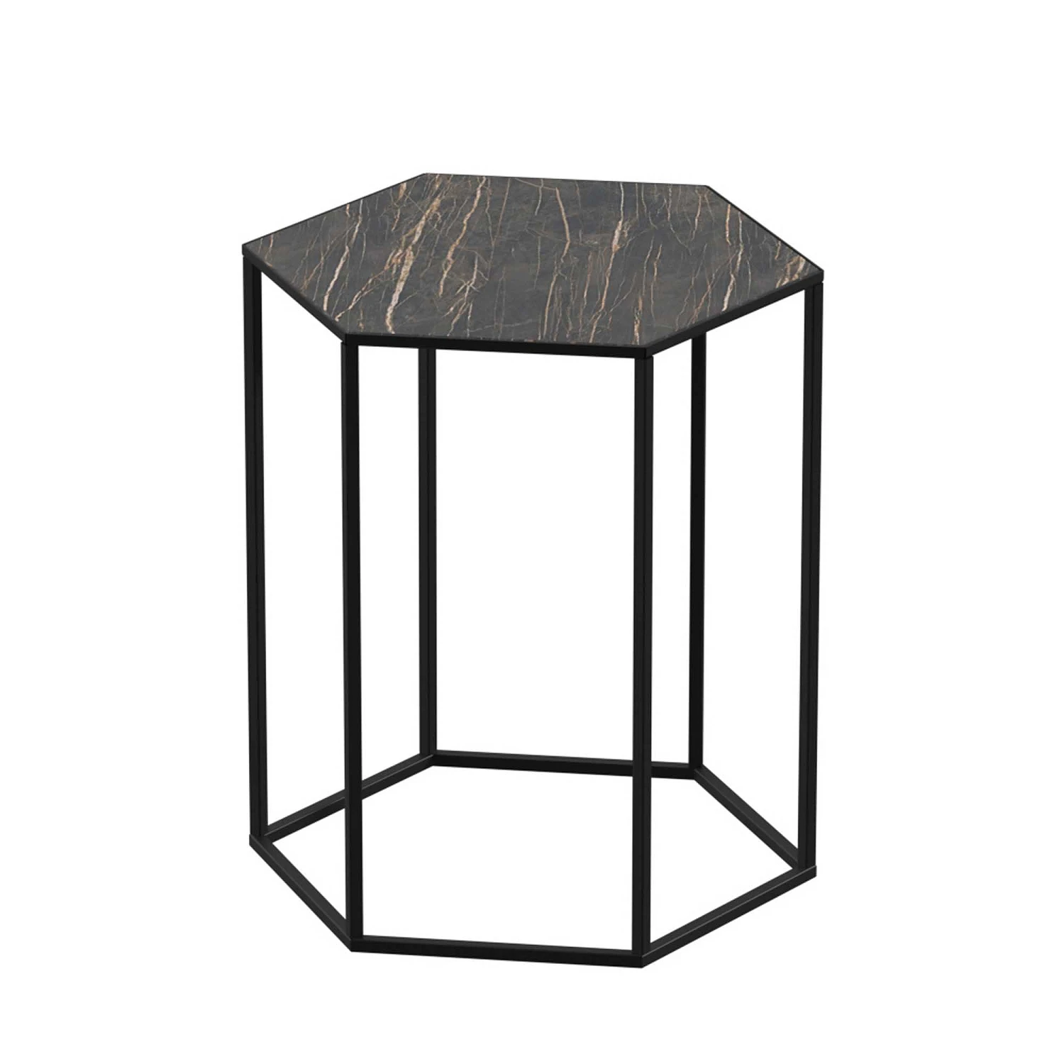 Столик журнальный Aqua Rodos Тур 40x35x45 Namibia Black 9 мм (AQR-АР000083301)