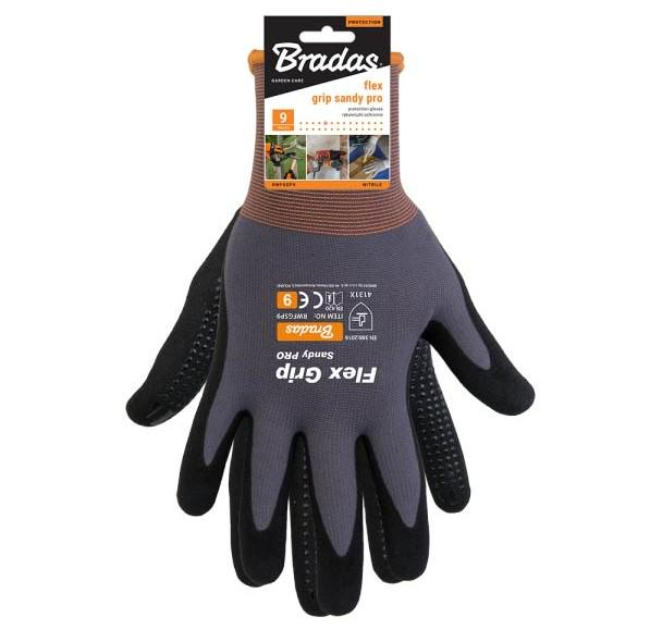 Перчатки защитные Bradas Flex Grip Sandy Pro нитрил р. 10 (28853) - фото 2