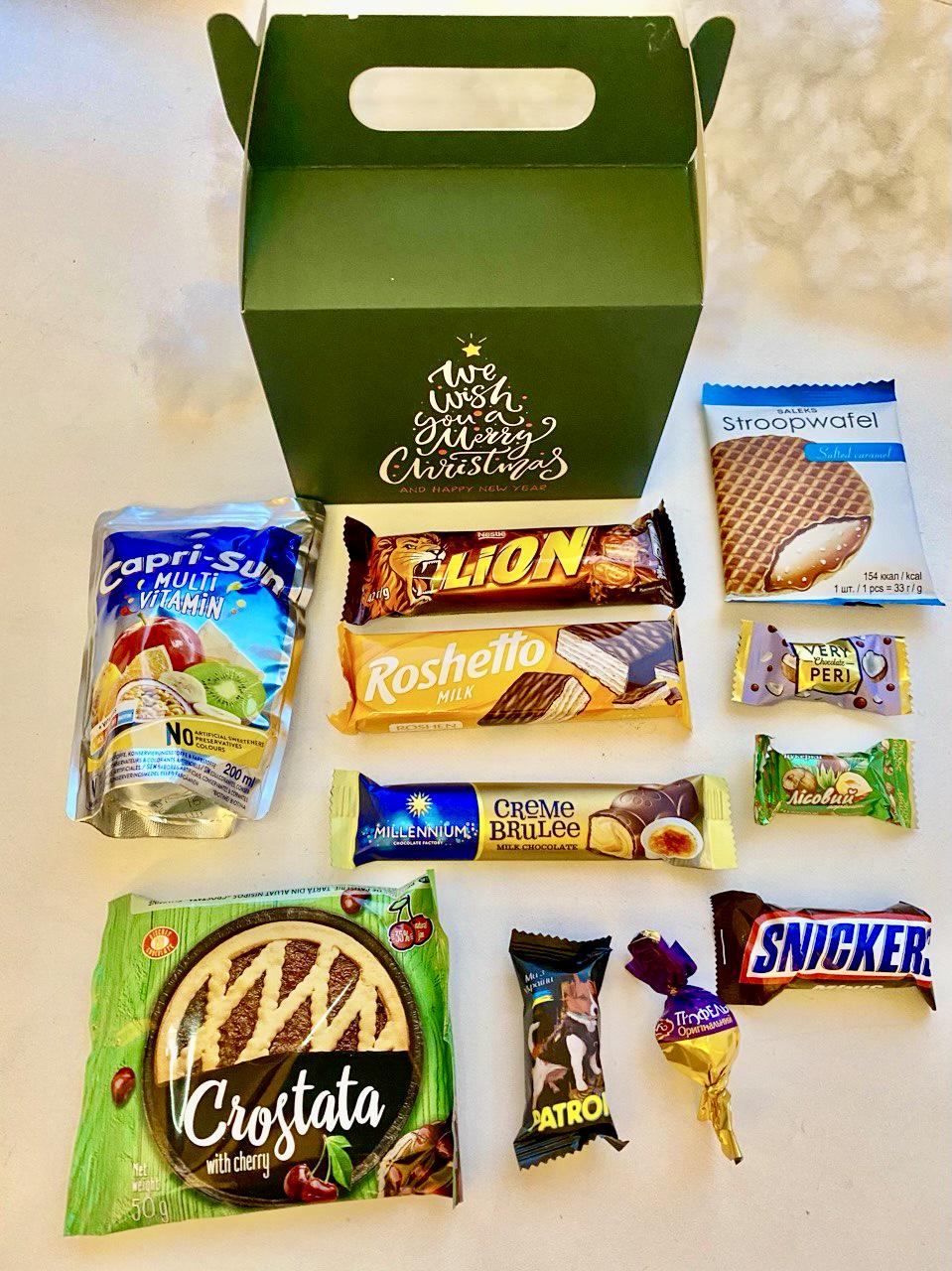 Набір подарунковий новорічний із солодощами (13569760)