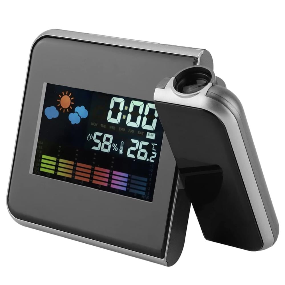 Часы-метеостанция настольные с проекцией времени Сolor Screen Calendar 8190 электронные с подсветкой (120.1563)