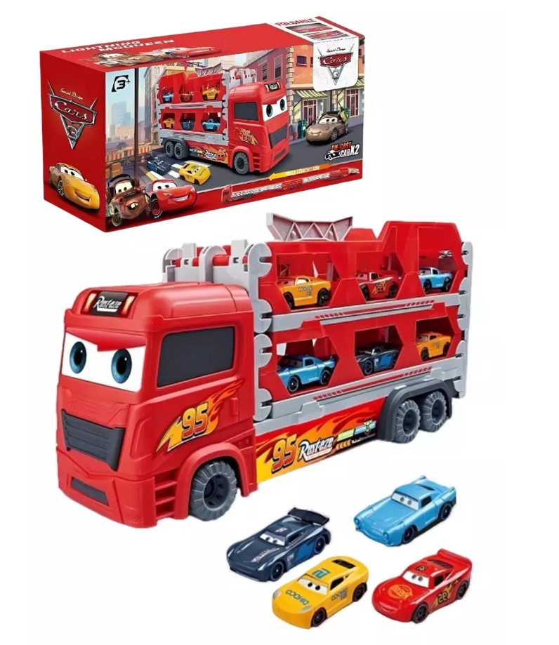 Набір машинок автовоз Fun Game MH 152 трейлер-автомагістраль 1,65 м з 2 машинками (2501218344)