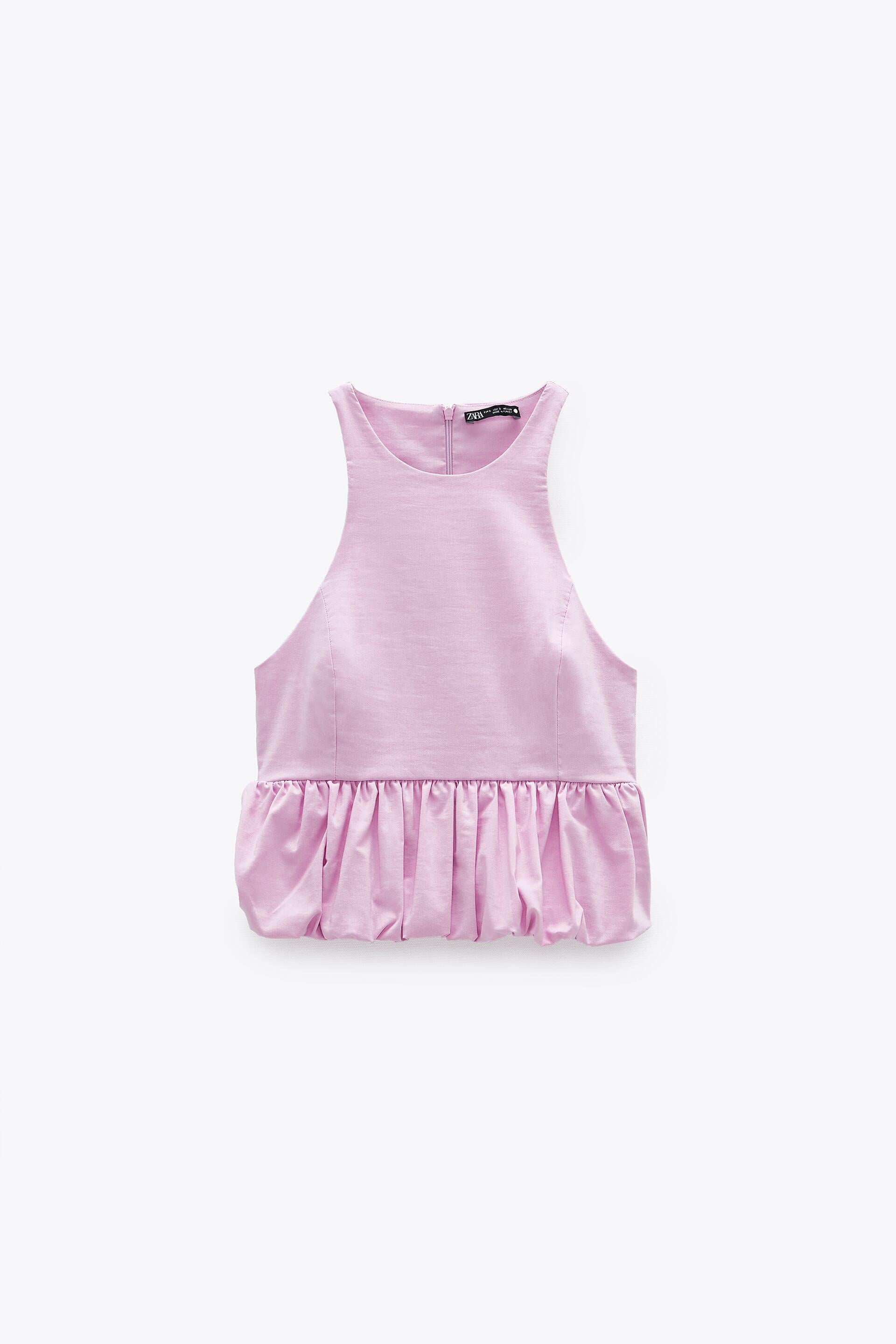 Блуза ZARA M Розовый (5580704620)